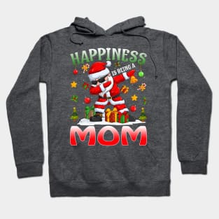 Happiness Is Being A Mom Santa Christmas Hoodie